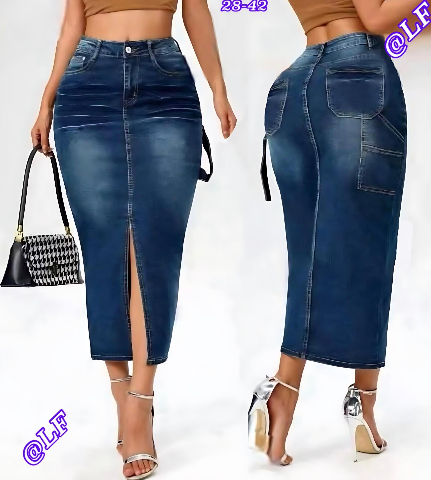 Women’s Denim Maxi Skirt